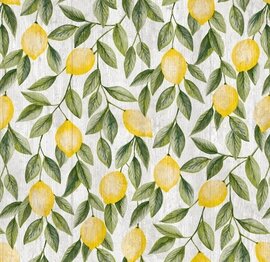 Tafelzeil vintage citroenen