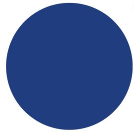 Rond tafelzeil effen blauw (140cm)