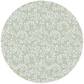 Groot rond tafelzeil takjes groen (160cm) 