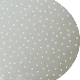 Ovaal tafelzeil beige Bubbles
