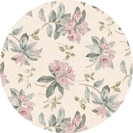 Groot rond tafelzeil pastel garden (160cm)  