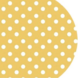 Ovaal tafelzeil Dottie geel