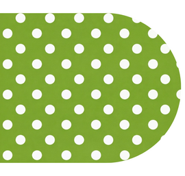 Ovaal tafelzeil Dottie groen