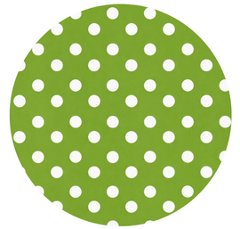 Rond tafelzeil Dottie groen (140cm)