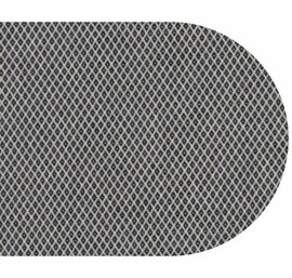 Ovaal wasbaar gecoat tafelzeil Dylan antraciet