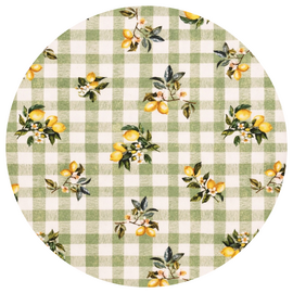 Rond wasbaar gecoat tafelzeil Limea (140 cm)