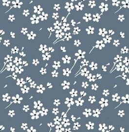 Wasbaar gecoat tafelzeil Milflores dark