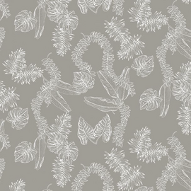 Plakfolie jungle bali grey (45cm)