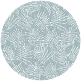 Groot rond tafelzeil bamboe zeeblauw (160cm)  