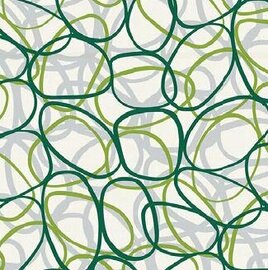 SALE 120x140cm Tafelzeil bubbles green