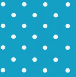 Plakfolie stippen aqua blauw (200x45cm)