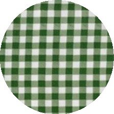 Rond Mexicaans tafelzeil ruitjes donkergroen(120cm)