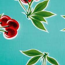 65x120cm Restje Mexicaans tafelzeil kersen mint