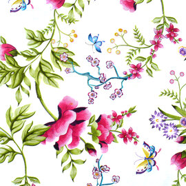 Tafelzeil pioenrozen 