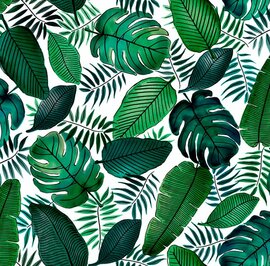 Tafelzeil palmbladeren Java 