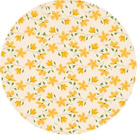 Groot rond tafelzeil Bloom Lemonade (160cm)
