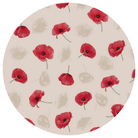Groot rond tafelzeil Heppie de Poppie (160cm)  