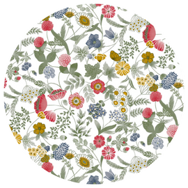 Groot rond tafelzeil I love flowers (160cm)