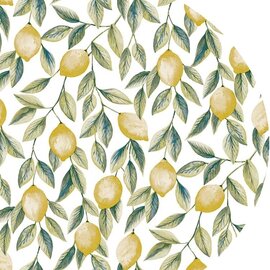 Ovaal tafelzeil citroenen  