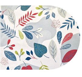 Ovaal tafelzeil Charlene leafs light  