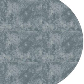 Ovaal tafelzeil betonlook blauw