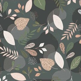 Tafelzeil Charlene leafs dark  