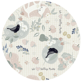 Groot rond tafelzeil Cats and Birds (160cm)