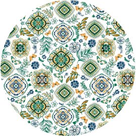 Rond tafelzeil Portugese zomer multi (140cm) 