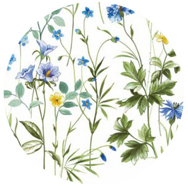 Rond tafelzeil Bloementuin (140cm) 