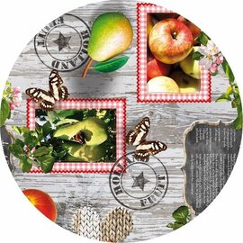 Groot rond tafelzeil Hollands fruit (160cm)