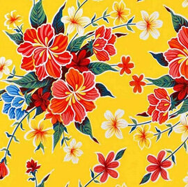 40x120cm Restje Mexicaans tafelzeil fortin geel
