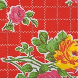 40x120cm Restje Mexicaans tafelzeil rosendal rood