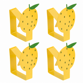 Tafelkleedklemmen citroenen set 4 stuks