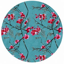 Rond wasbaar gecoat tafelzeil Bobbio (140 cm)