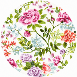 Rond tafelzeil bloemenpracht (140cm)