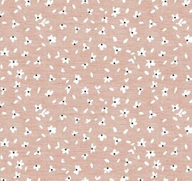 30x140cm Restje gecoat tafelzeil Celia zalm (wasbaar)
