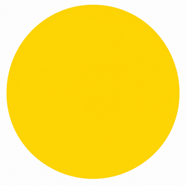 Rond tafelzeil effen geel (140cm)