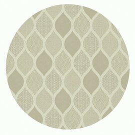Rond wasbaar gecoat tafelzeil Karen khaki (140 cm)