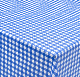 Tafelzeil ruitje blauw Paty
