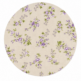 Rond wasbaar gecoat tafelzeil Elodi  (140 cm)