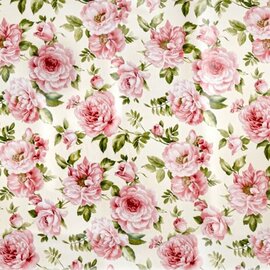 75x140cm Restje tafelzeil rozen romance
