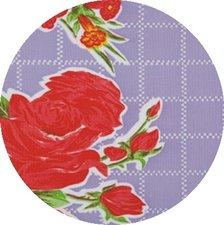 Rond Mexicaans tafelzeil rosendal lila (120cm)