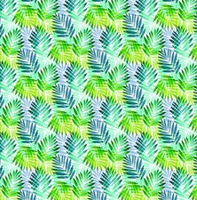 Tafelzeil palmbladeren groen/blauw