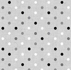 SALE Linnen tafelzeil stippen grijs 200x140cm (wasbaar)