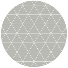 Rond tafelzeil triangel grijs (140cm) 