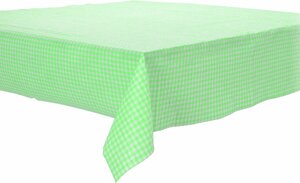 Papieren tafelkleed ruitjes groen