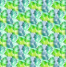 Tafelzeil palmbladeren groen/blauw