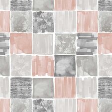 Tafelzeil painted old pink/grey