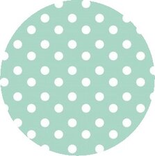 Rond tafelzeil stippen mint (140cm)