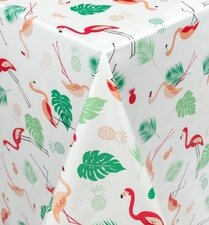 Ovaal tafelzeil flamingo jungle